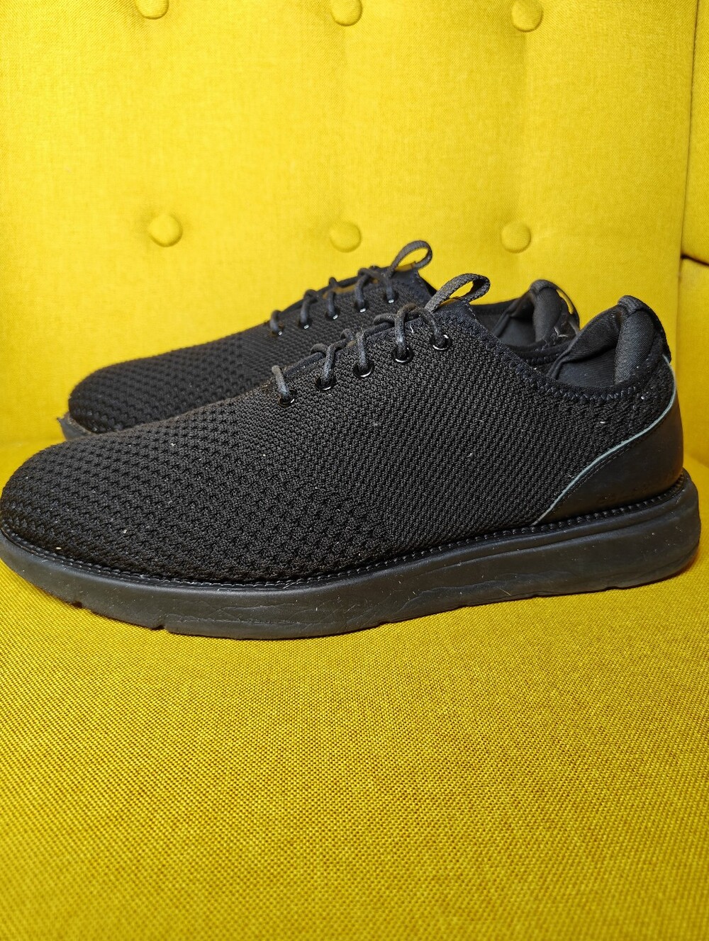 Cole Haan Grand Plus Essex Distance Knit Sneakers Lace Up Shoes Black Men 12W